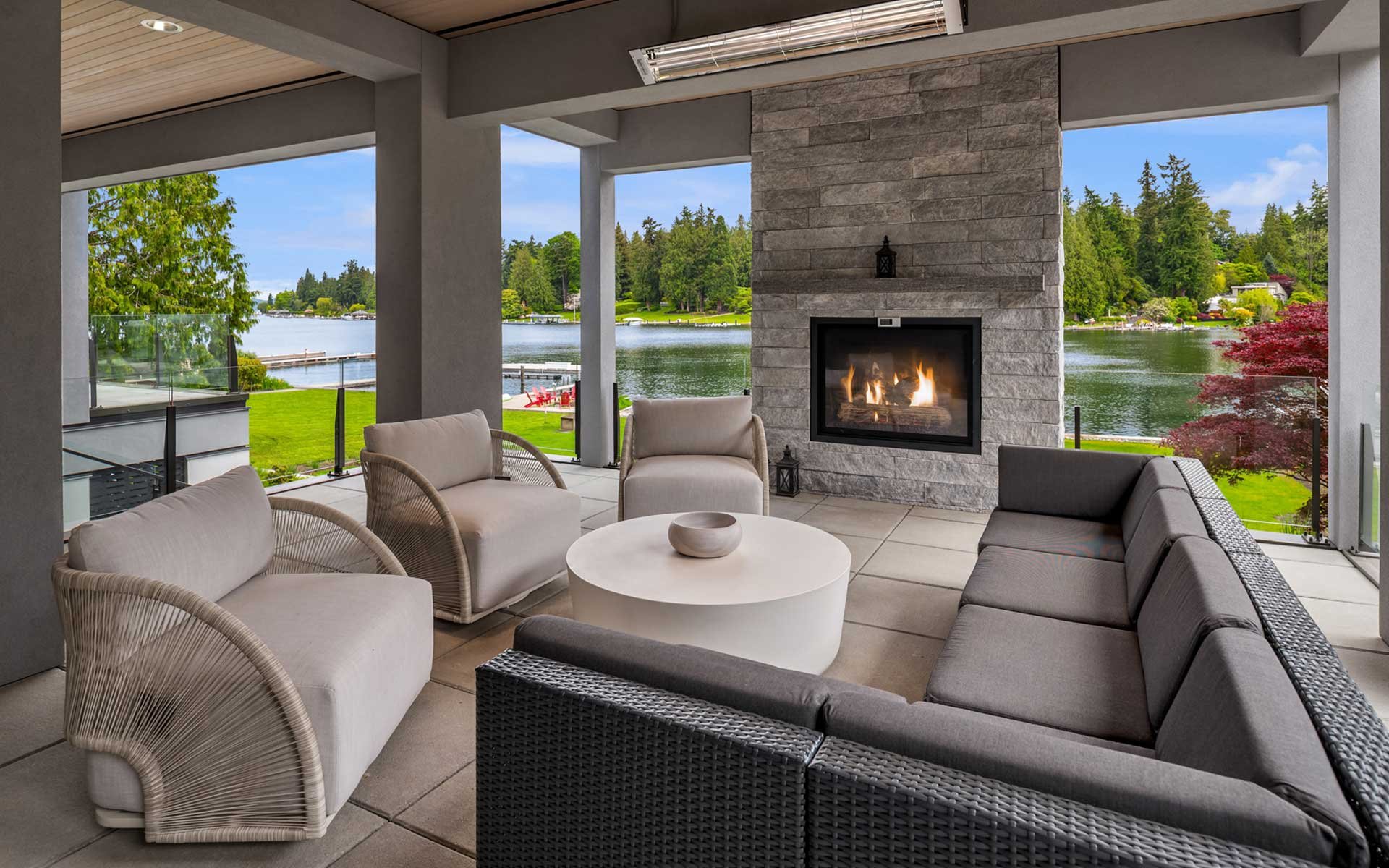 Gated Medina Waterfront Estate by Saad Custom Homes