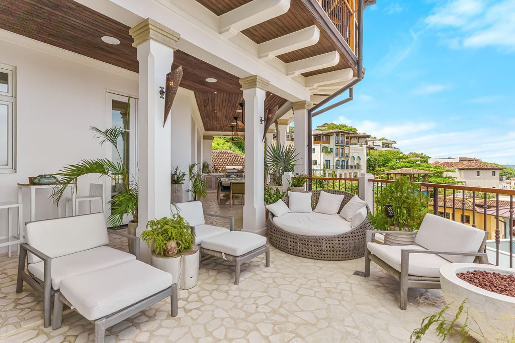 Villa Santorini | Four-level Oceanview Estate Nestled in the Hillside of Las Catalinas—Costa Rica’s Premier Car-free Beach Town.