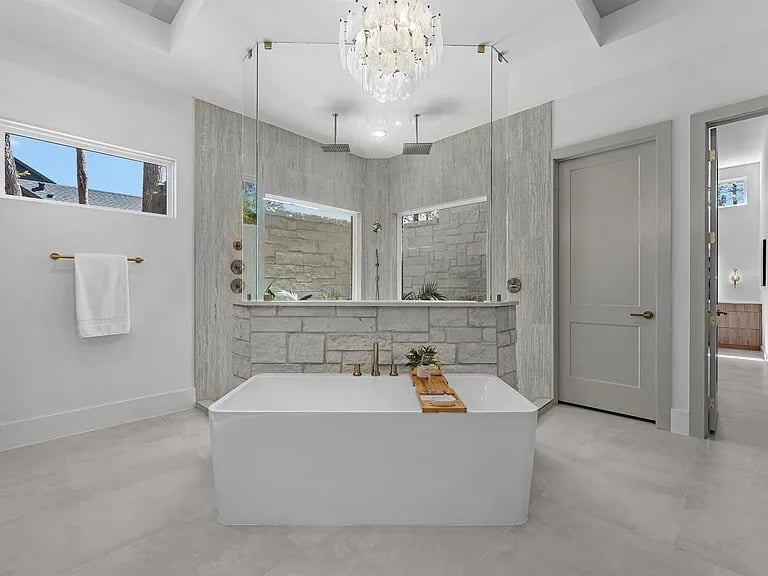 Custom Bathroom design of High Meadow West home