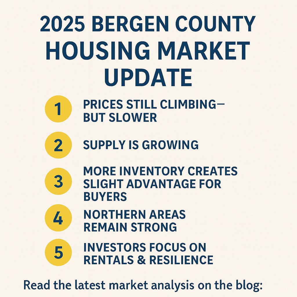 2025 Bergen County Real Estate Market Update: What Buyers, Sellers & Investors Need to Know