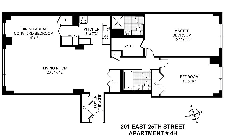 201 E 25th St #4H