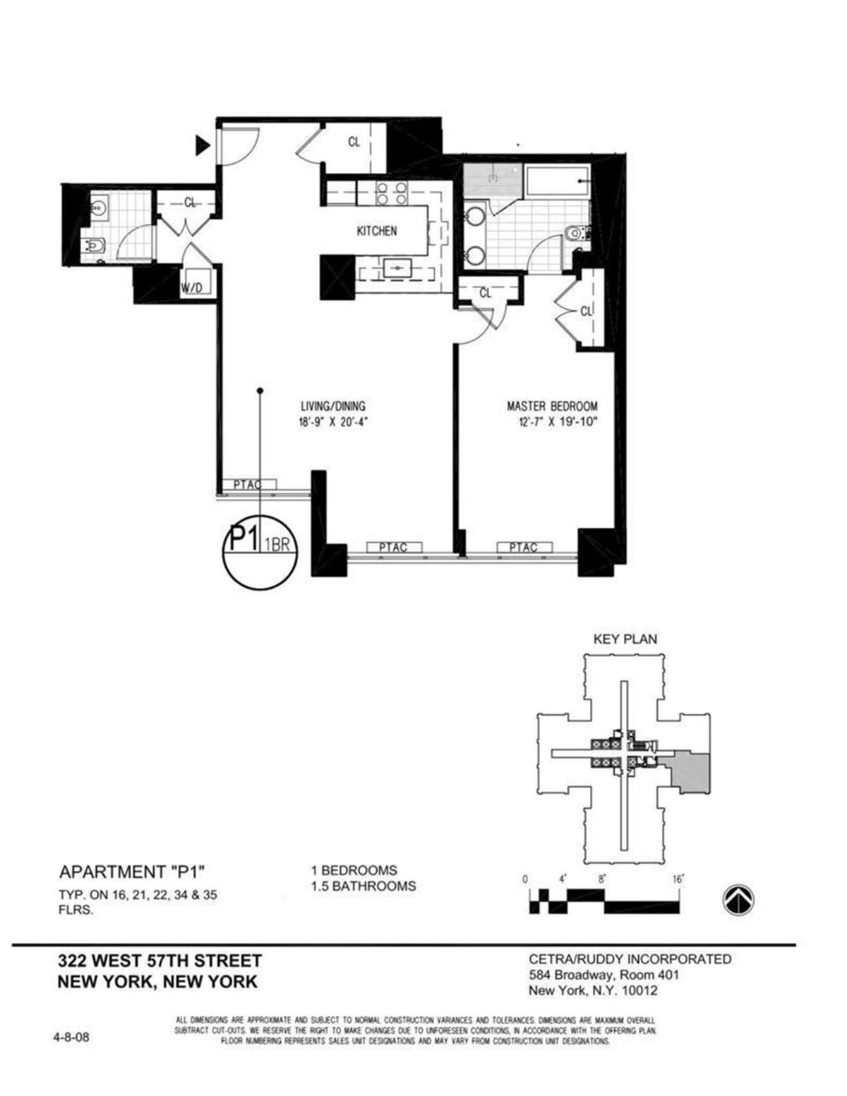 322 West 57th Street Unit: 34P1