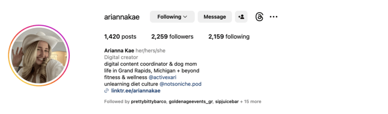 Arianna Kae - Grand Rapids Micro-Influencer