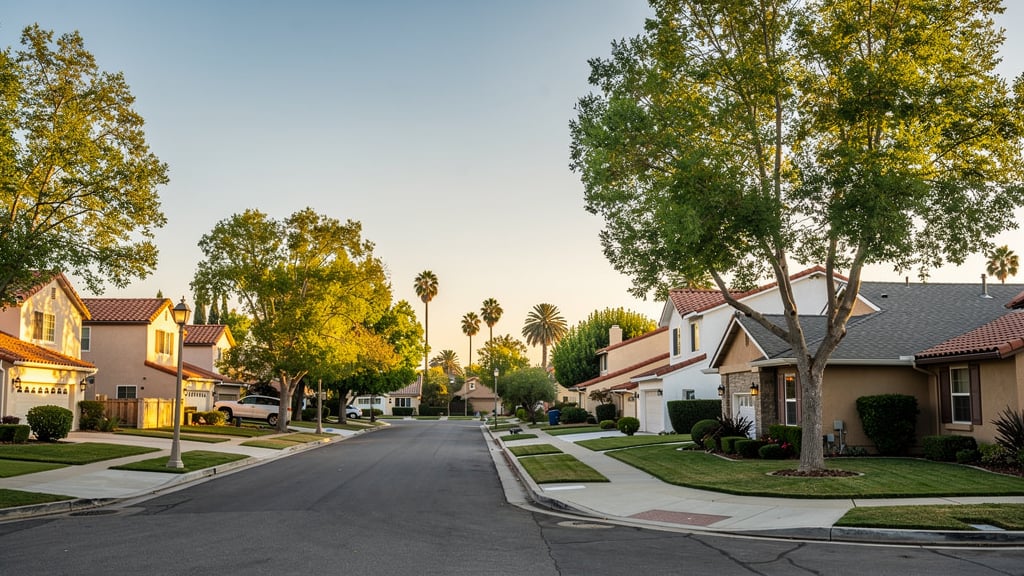 San Fernando Valley single-family home at golden hour illustrating the California FAIR Plan insurance rate increase for Valley homeowners