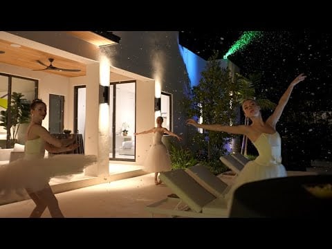 Frosted Holiday Party at a Stunning $8.5M Pinecrest Estate with Snow in Miami! | 11001 SW 65 Ave