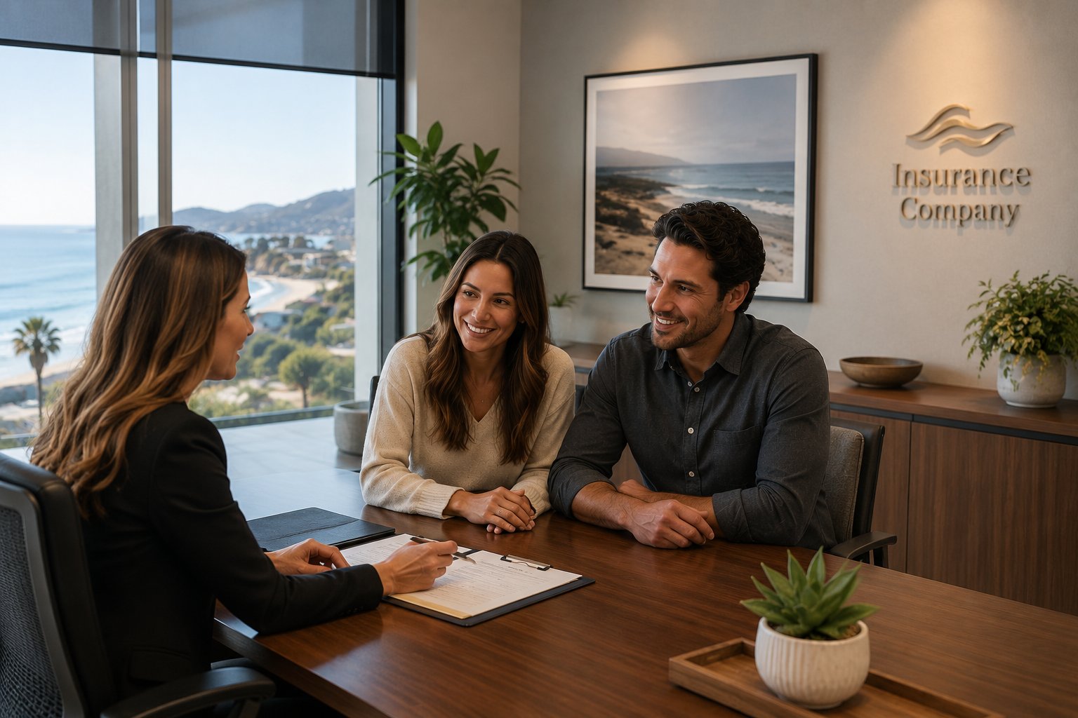 New homeowner reviewing insurance expenses and budgeting plans after purchasing a home