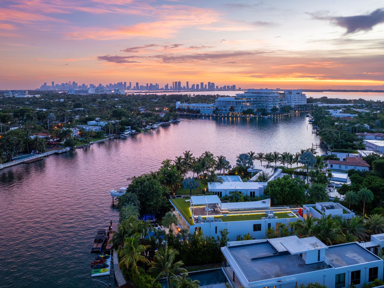 Striking Modern Tri-Level Waterfront Estate