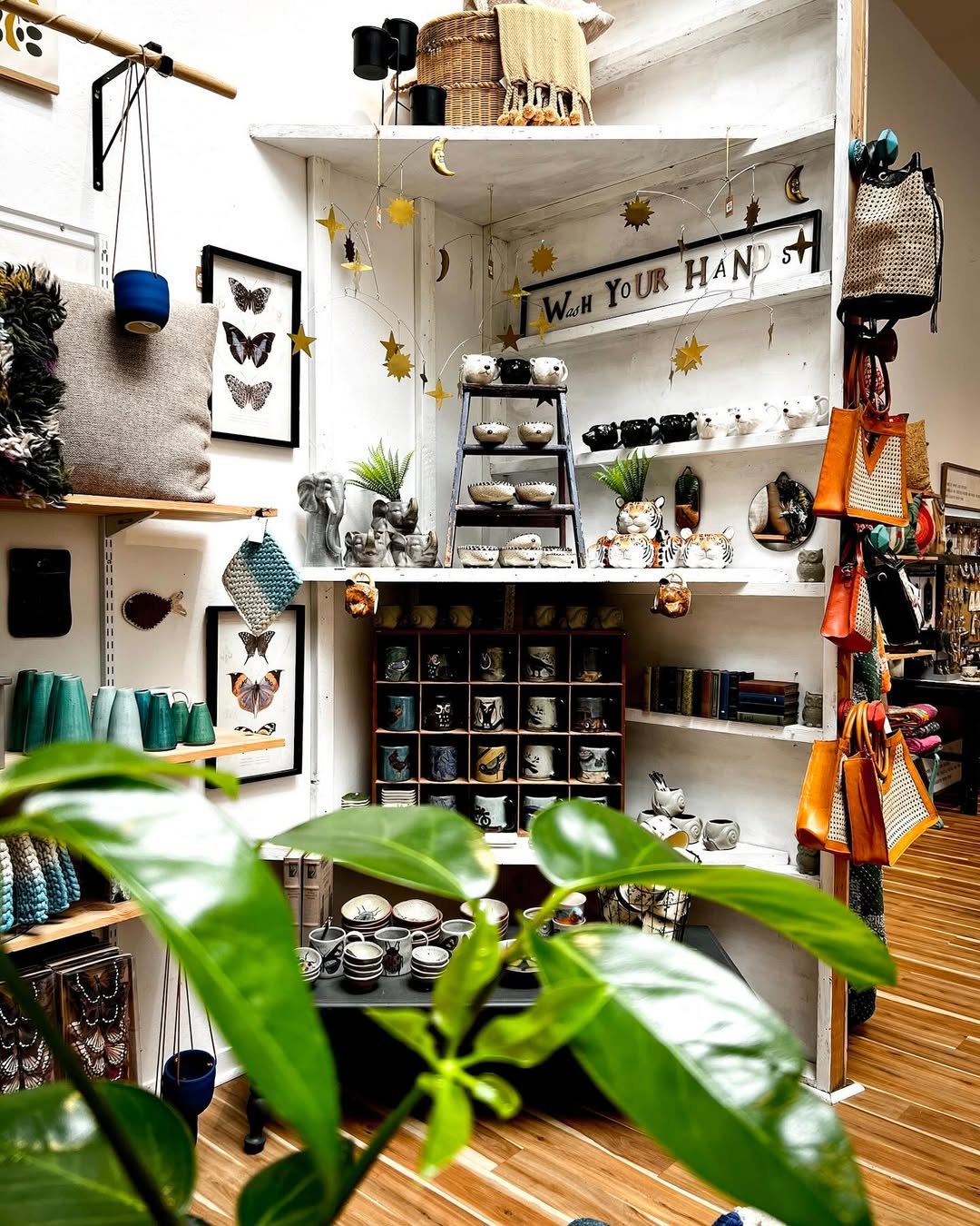 Interior of Boho Bungalow gift shop in Petaluma with home decor, gifts, and boutique items