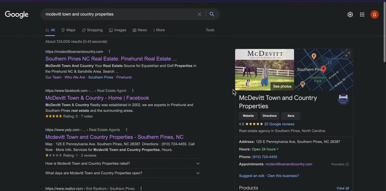 Leave A Google Review for McDevitt Town & Country Properties