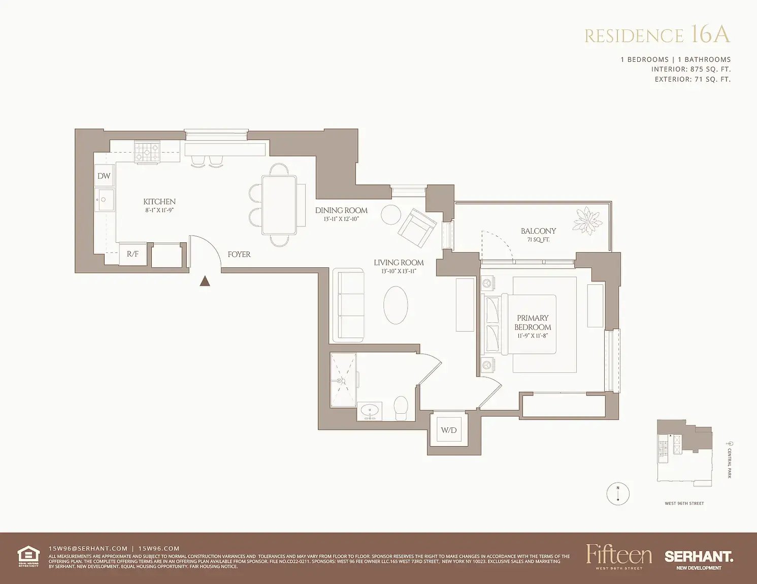 15 West 96th Street Unit: 16A