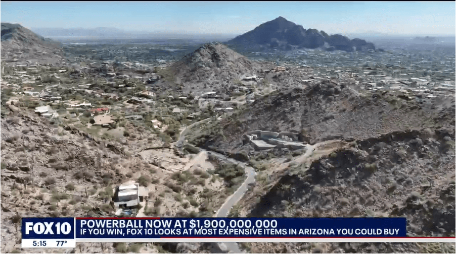 What can winning the record-high Powerball jackpot buy you in Arizona?