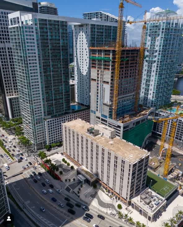 August 2024 - Foundation Pour Finished for 75-Story Baccarat Tower in Brickell