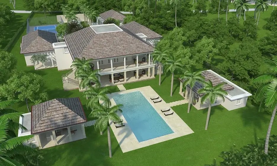 Estate Home with Tennis Court in Cap Cana