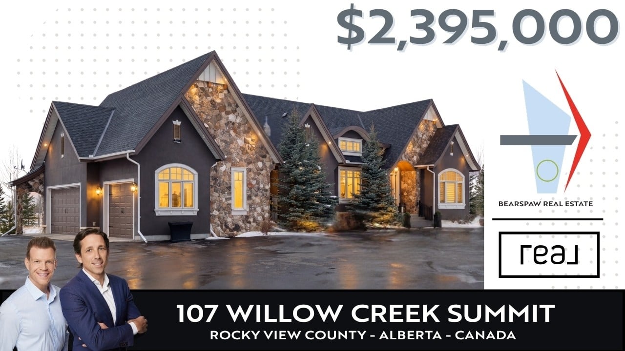Bearspaw Real Estate Luxury Tour: 107 Willow Creek Summit