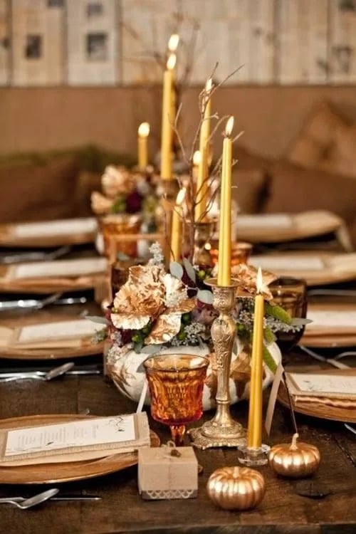 Setting a Thanksgiving Table