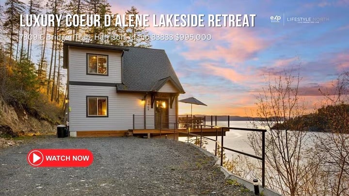 This Lakeside Cabin on Lake Coeur d'Alene for Sale is Pure Luxury