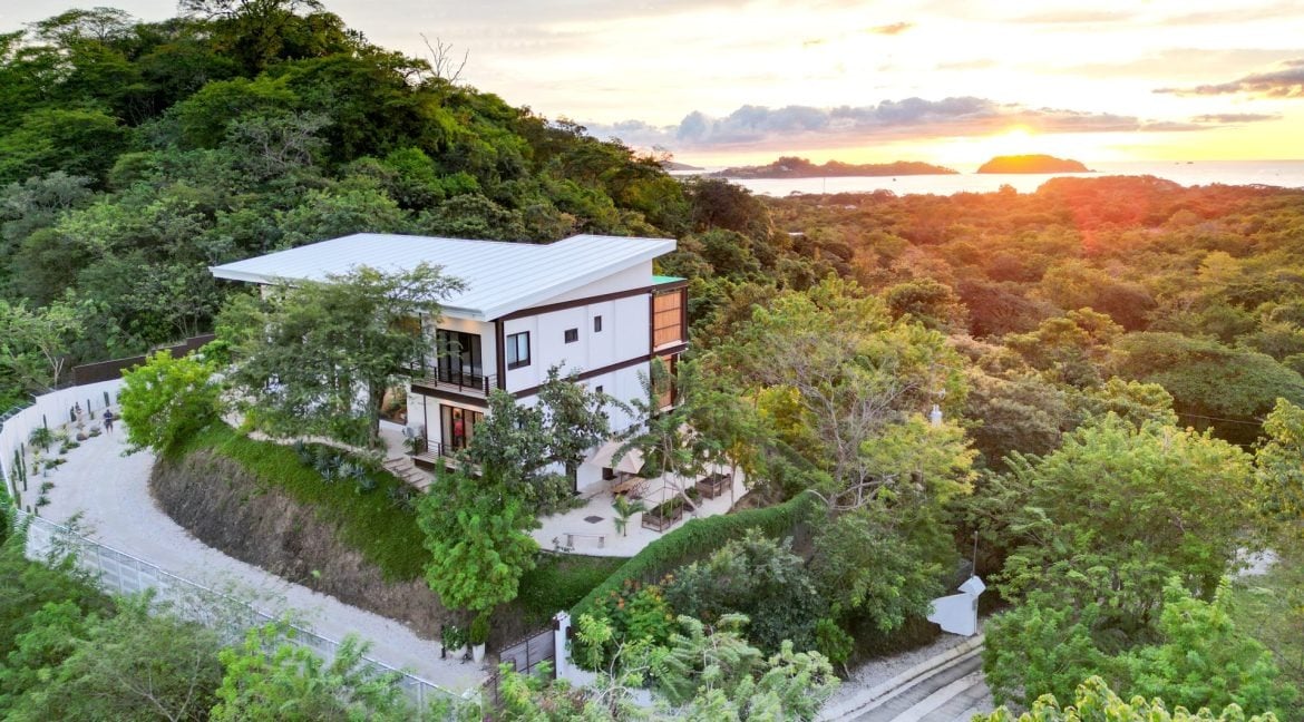 Modern Tropical Estate with Ocean & Sunset Views