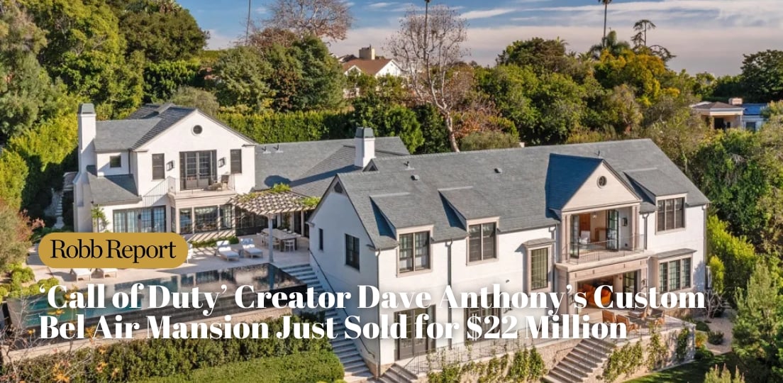 ‘Call of Duty’ Creator Dave Anthony’s Custom Bel Air Mansion Just Sold for $22 Million