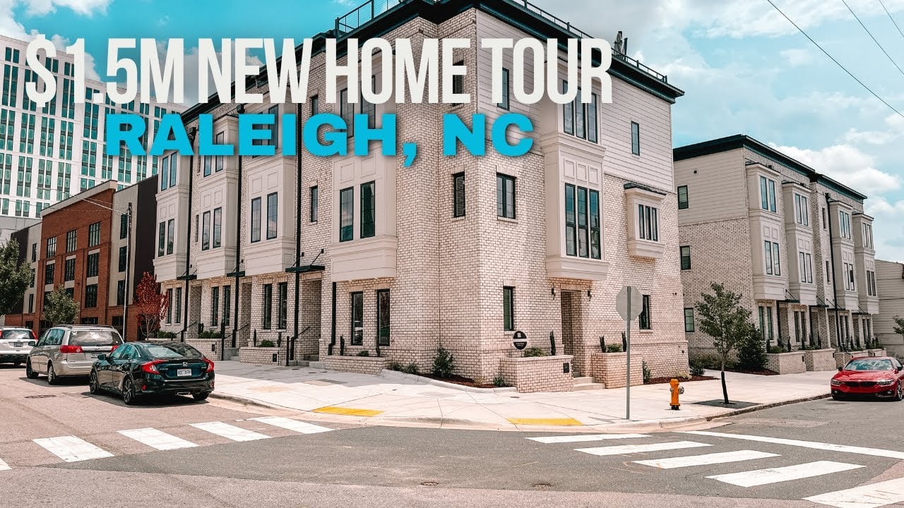$1.5M Listing Tour | Luxury Townhouse For Sale In Downtown Raleigh, NC