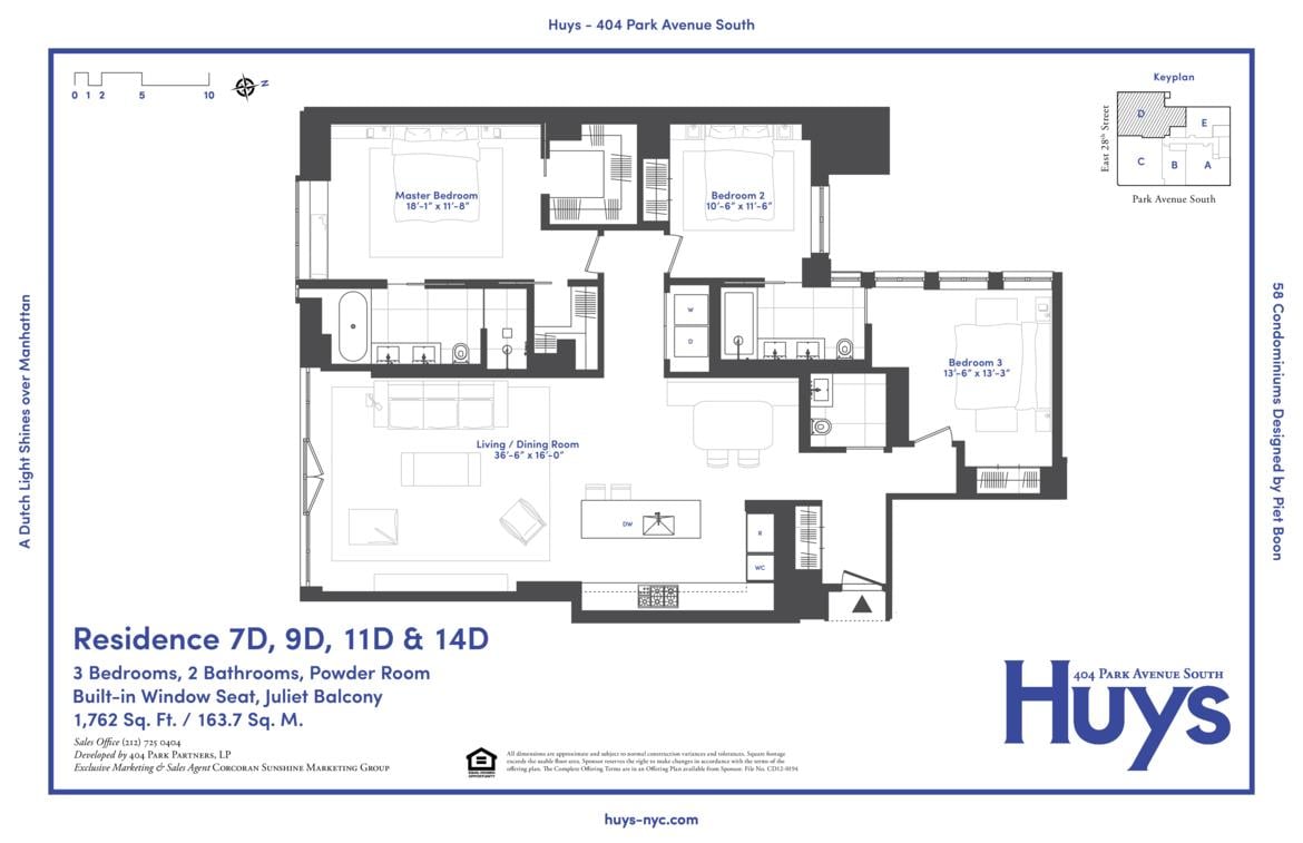 404 Park Avenue South, Apt 9-D