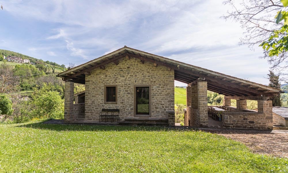 Stone Farmhouse Immersed In Nature