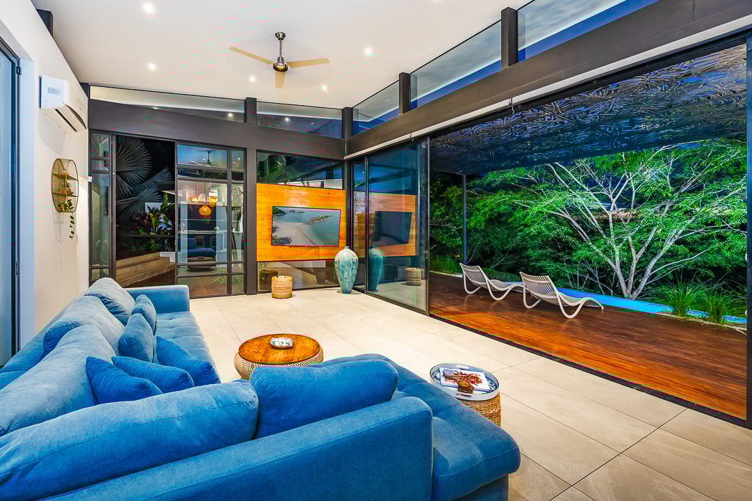 Casa Kalachuchi | Gorgeous Modern Jungle Oasis with Sunset Views in Gated Community