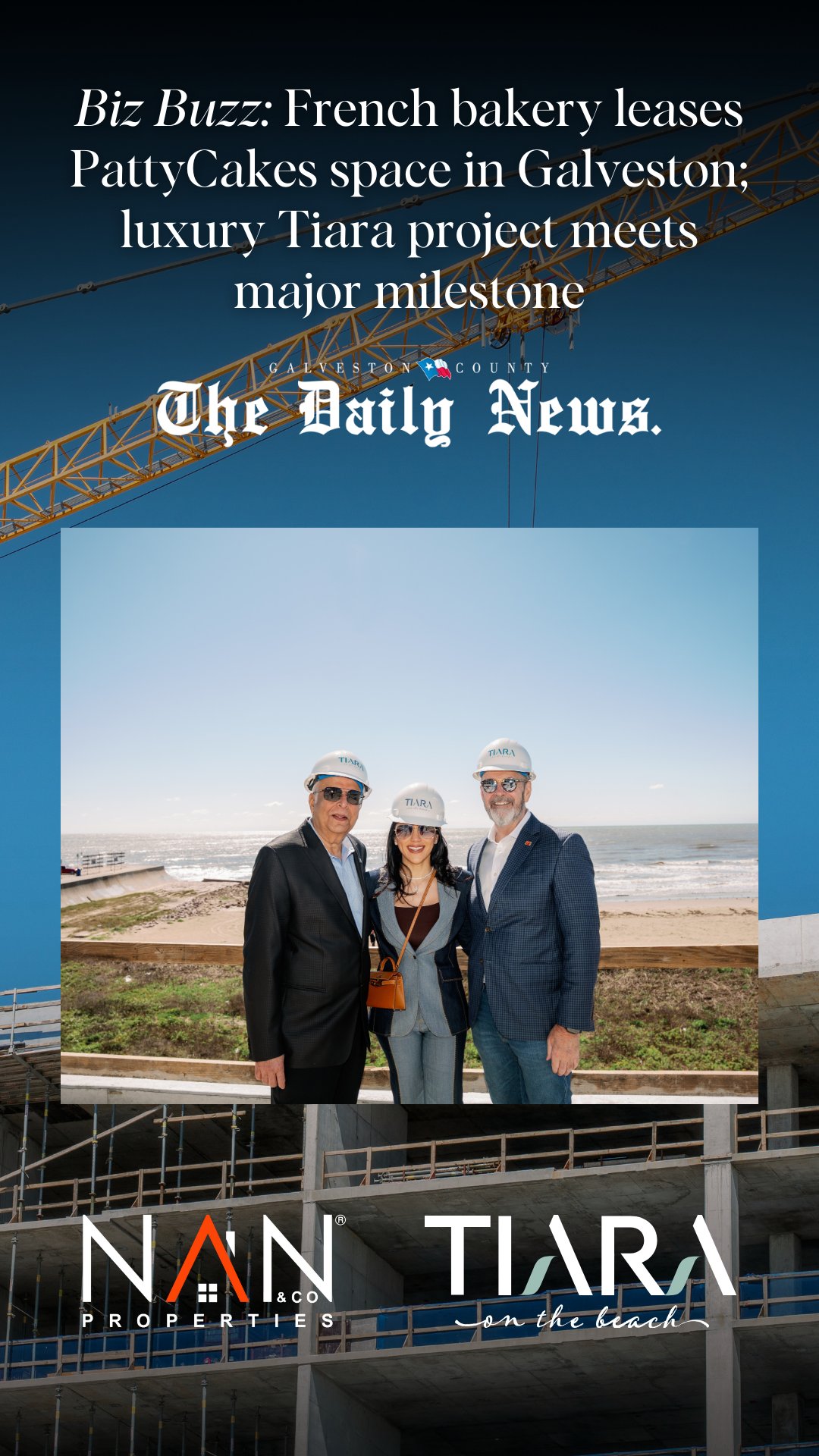 Biz Buzz: French bakery leases PattyCakes space in Galveston; luxury Tiara project meets major milestone