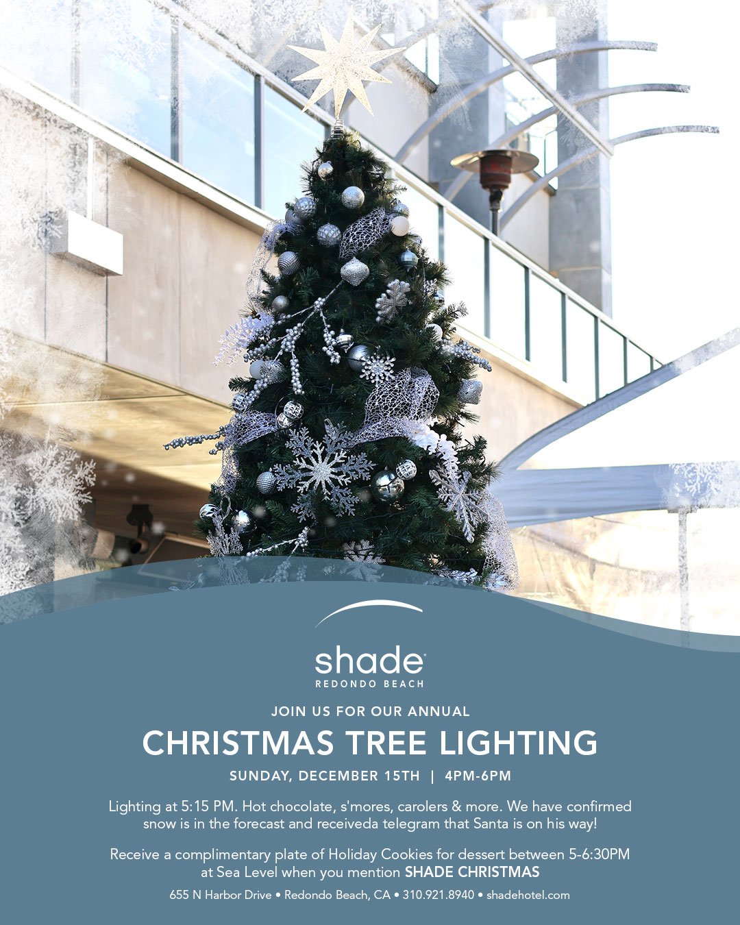 Redondo Beach Shade Hotel Christmas Tree Lighting