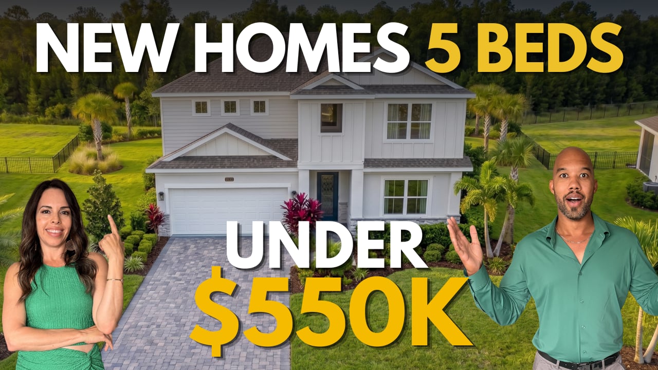 Beautiful Florida New Construction Homes for Sale Only 15 Minutes From Lake Nona! Check These Out!