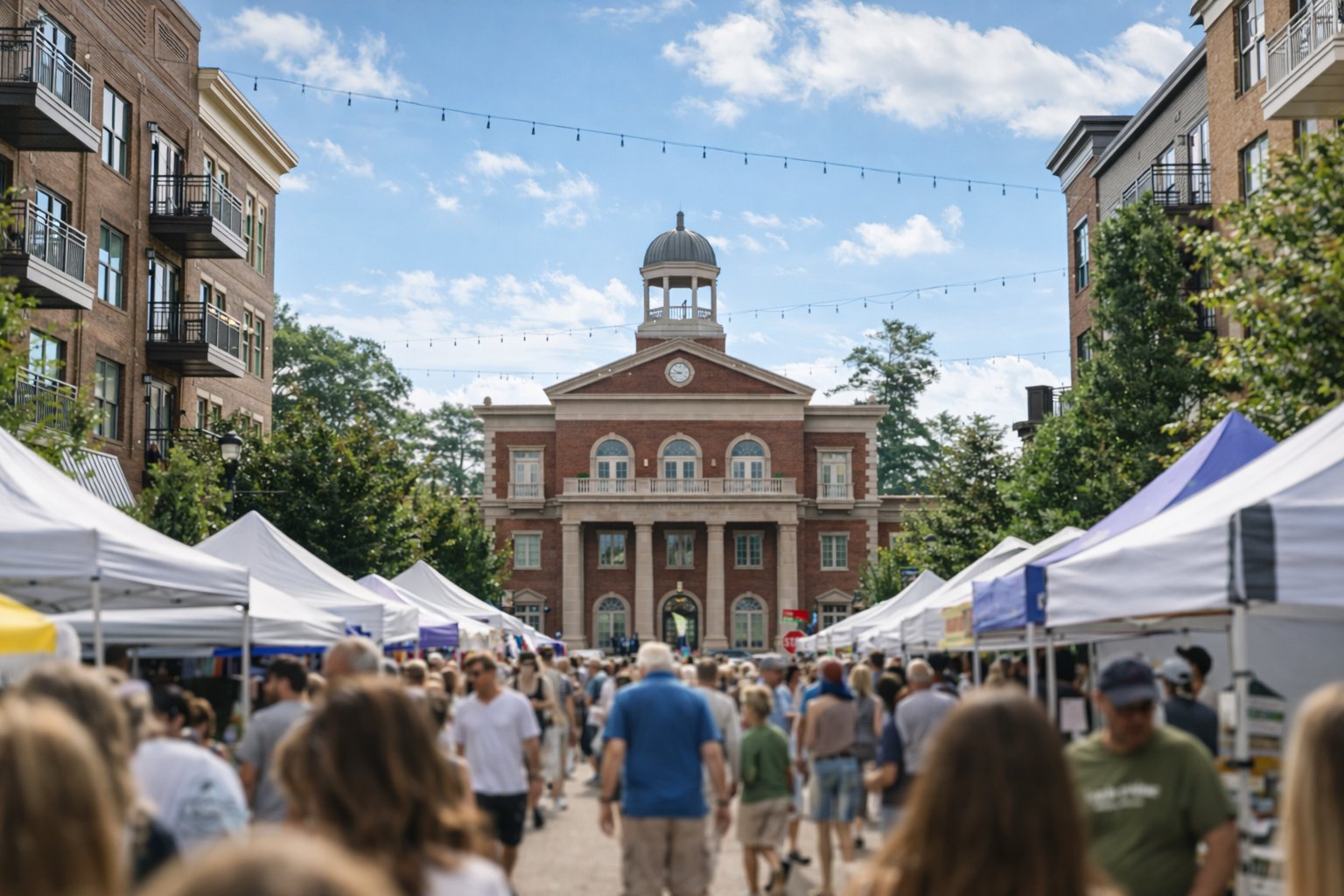 Alpharetta Farmers Market at City Center Town Green Alpharetta Georgia