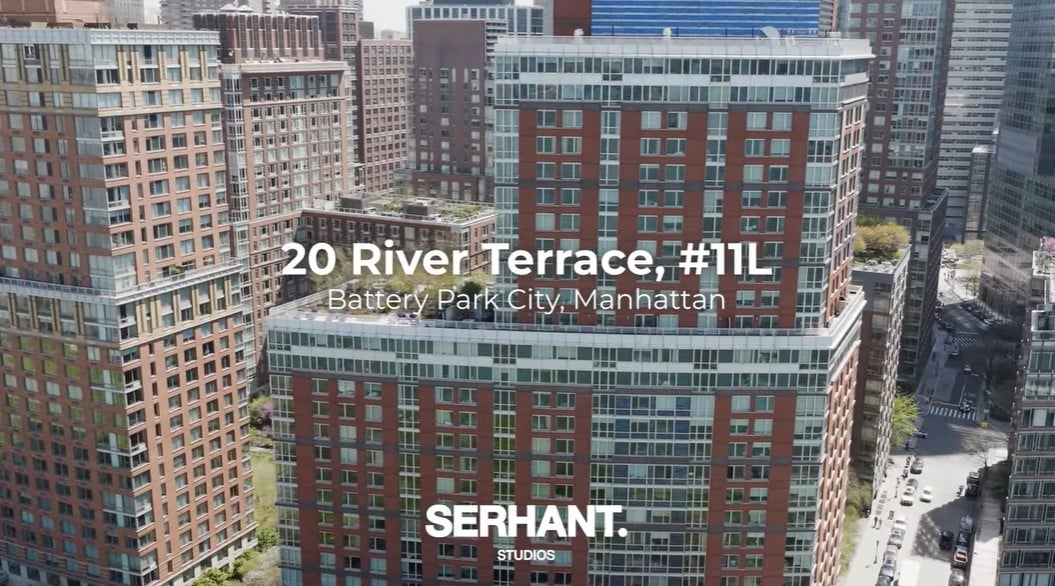 INSIDE a Breathtaking Hudson River Views Two-Bedroom + Home Office at The Solaire | 20 River Terrace, 11L