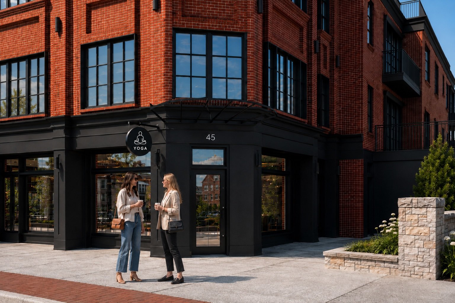 Yoga and wellness space