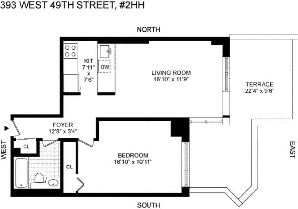 393 West 49th Street #2HH