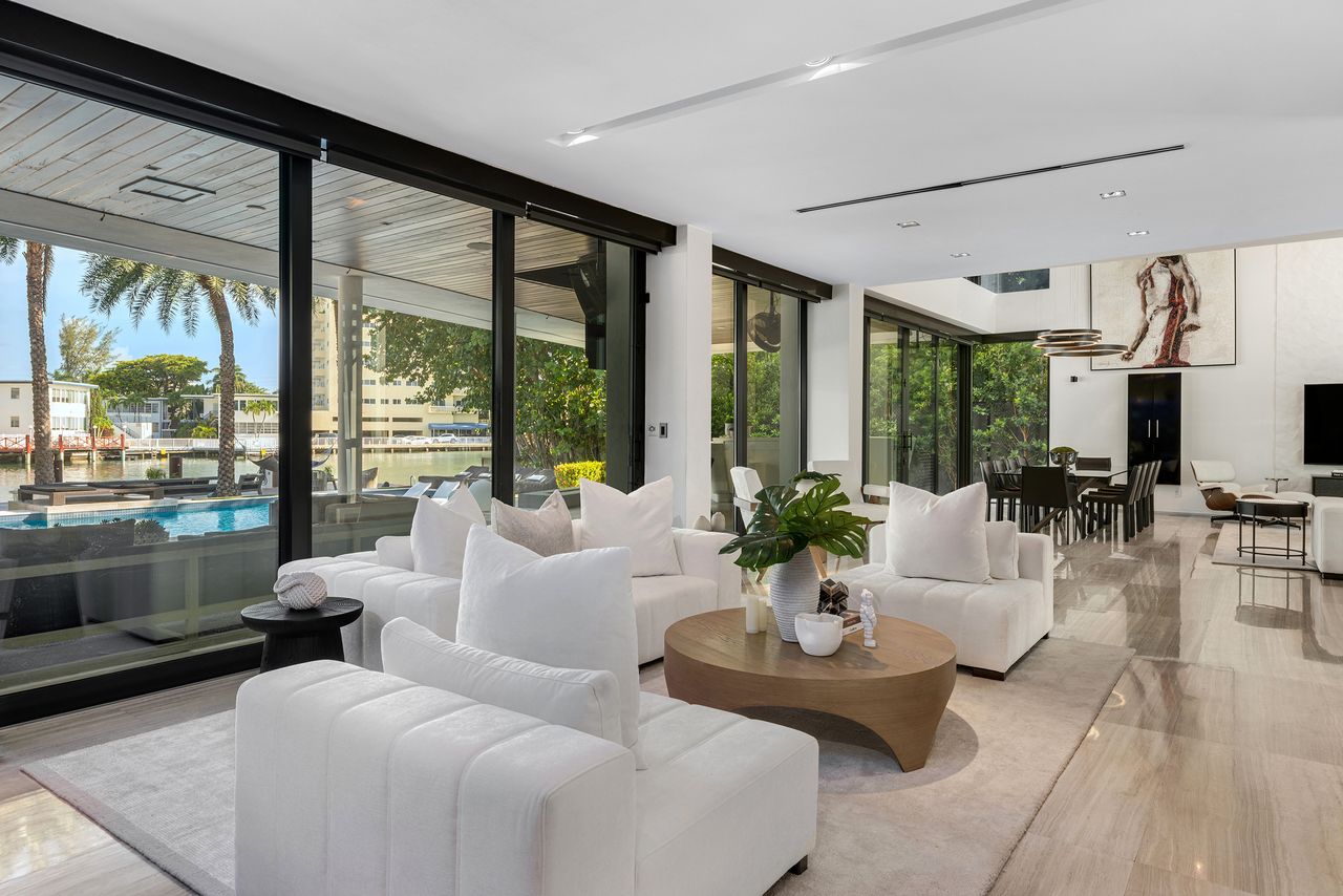 Striking Modern Tri-Level Waterfront Estate
