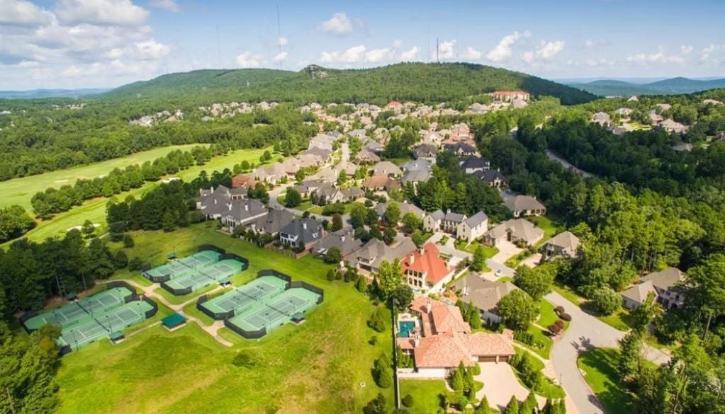 Aerial View of the Chenal Valley Neighborhood and Chenal Valley Country Club