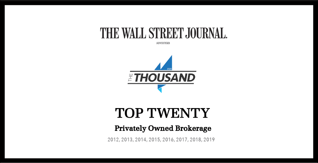 Valia Properties Recognized by the Wall Street Journal as a Top Twenty Privately Owned Brokerage in the Nation