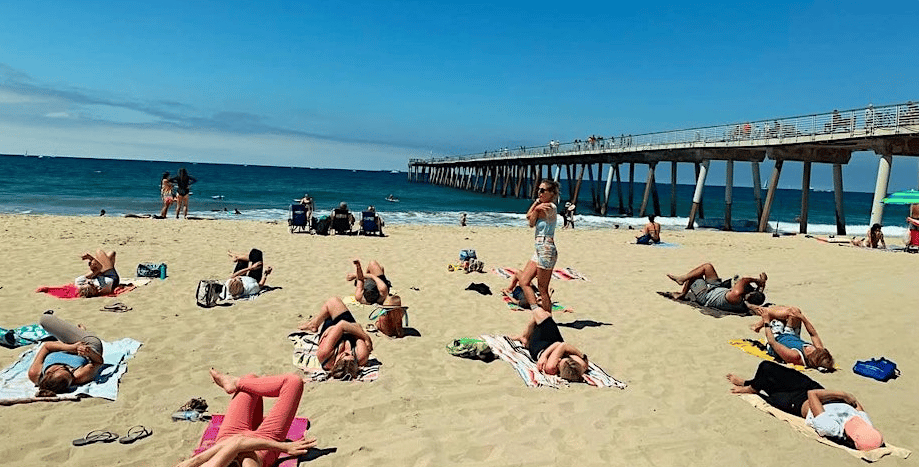 Community Beach Yoga