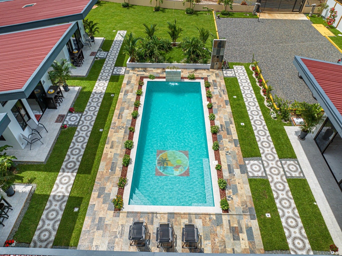 Incredible turnkey investment opportunity, 3 Rental villas, and a 2 Bedroom Home with a large pool.