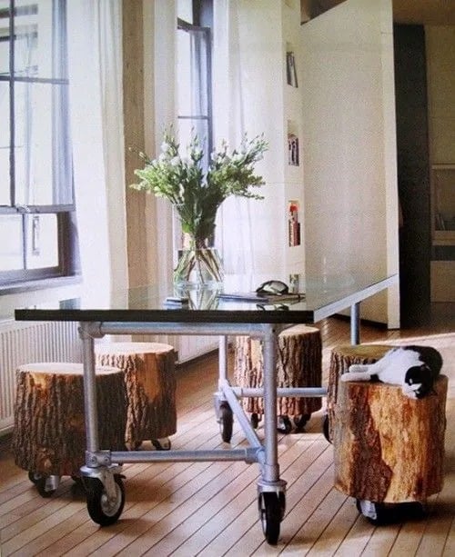 Repurpose Wed, Tree Stumps