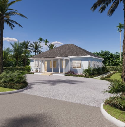 4 bedroom, 3 bath, single story