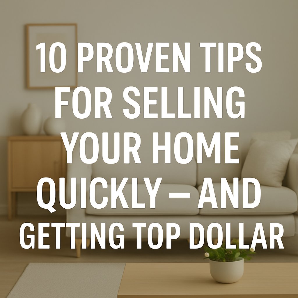 10 Proven Tips for Selling Your Home Quickly — and Getting Top Dollar