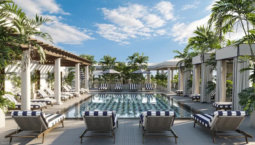 The Avenue Coral Gables swimming pool 