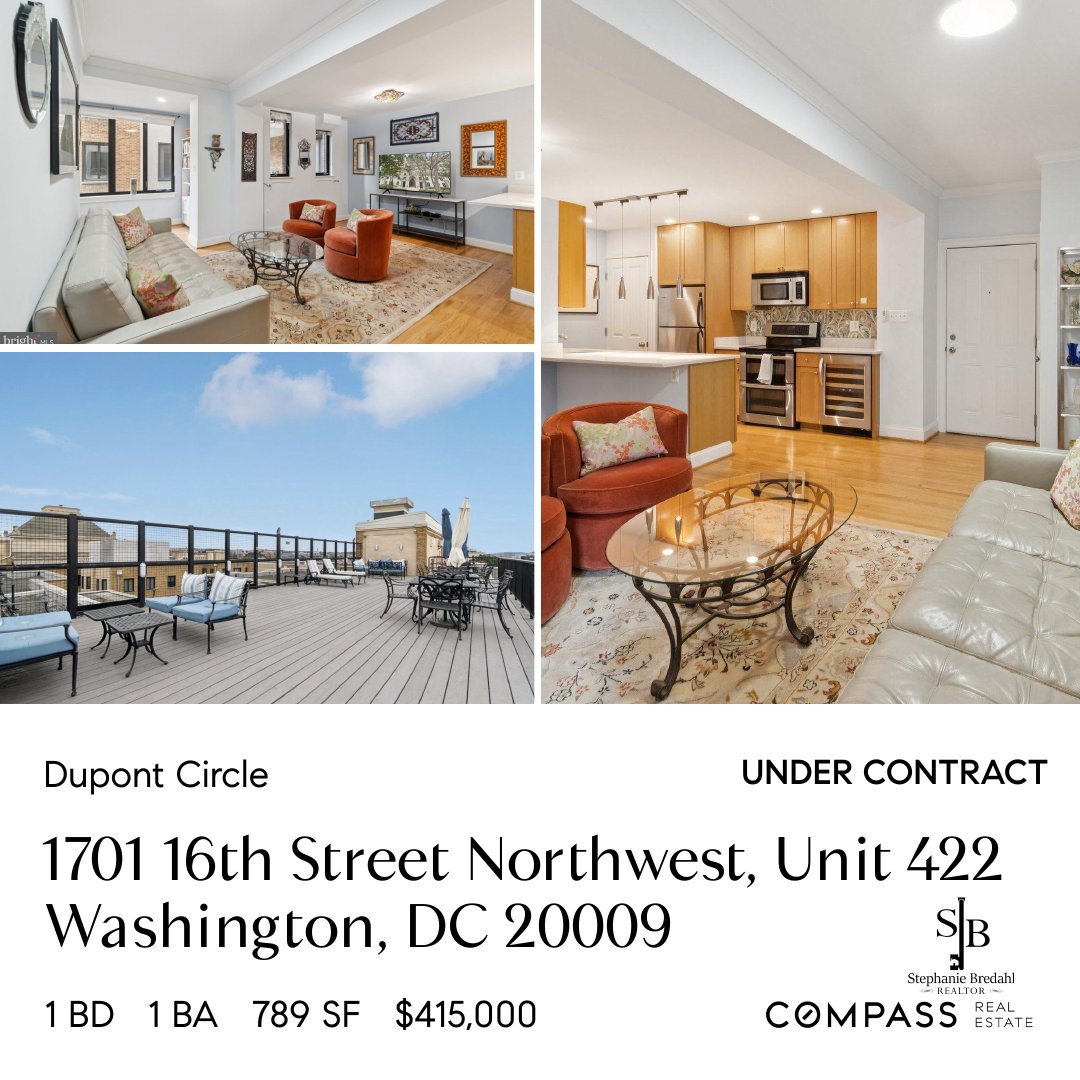 Under Contract: 1701 16th St NW, Unit 422 Washington, DC 20009