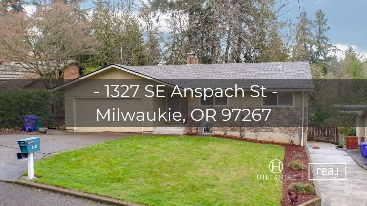 Just Listed! 1327 SE Anspach St Milwaukie, OR 97267
