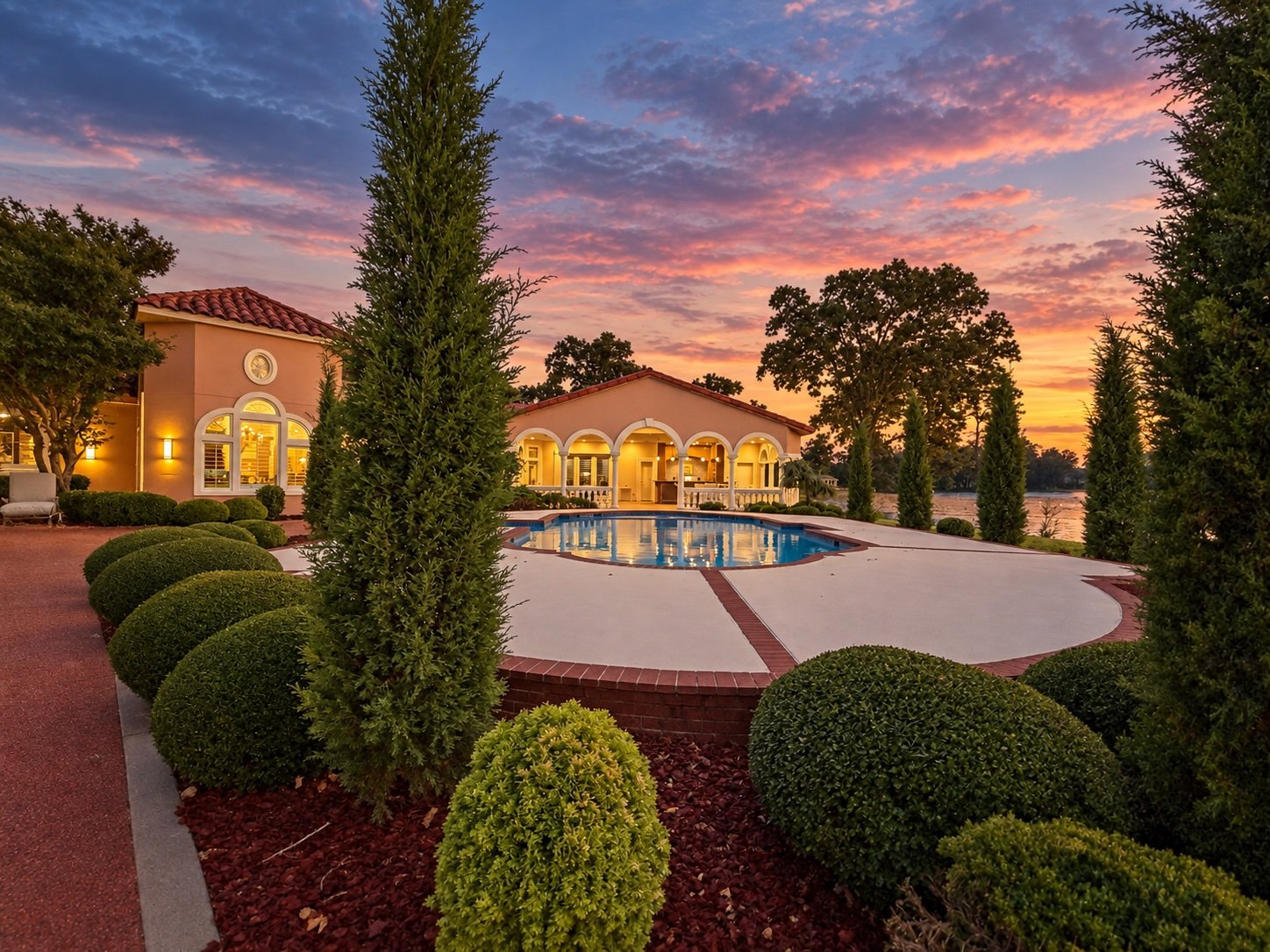 Mediterranean Estate Surrounded by the Beauty of Grand Lake 