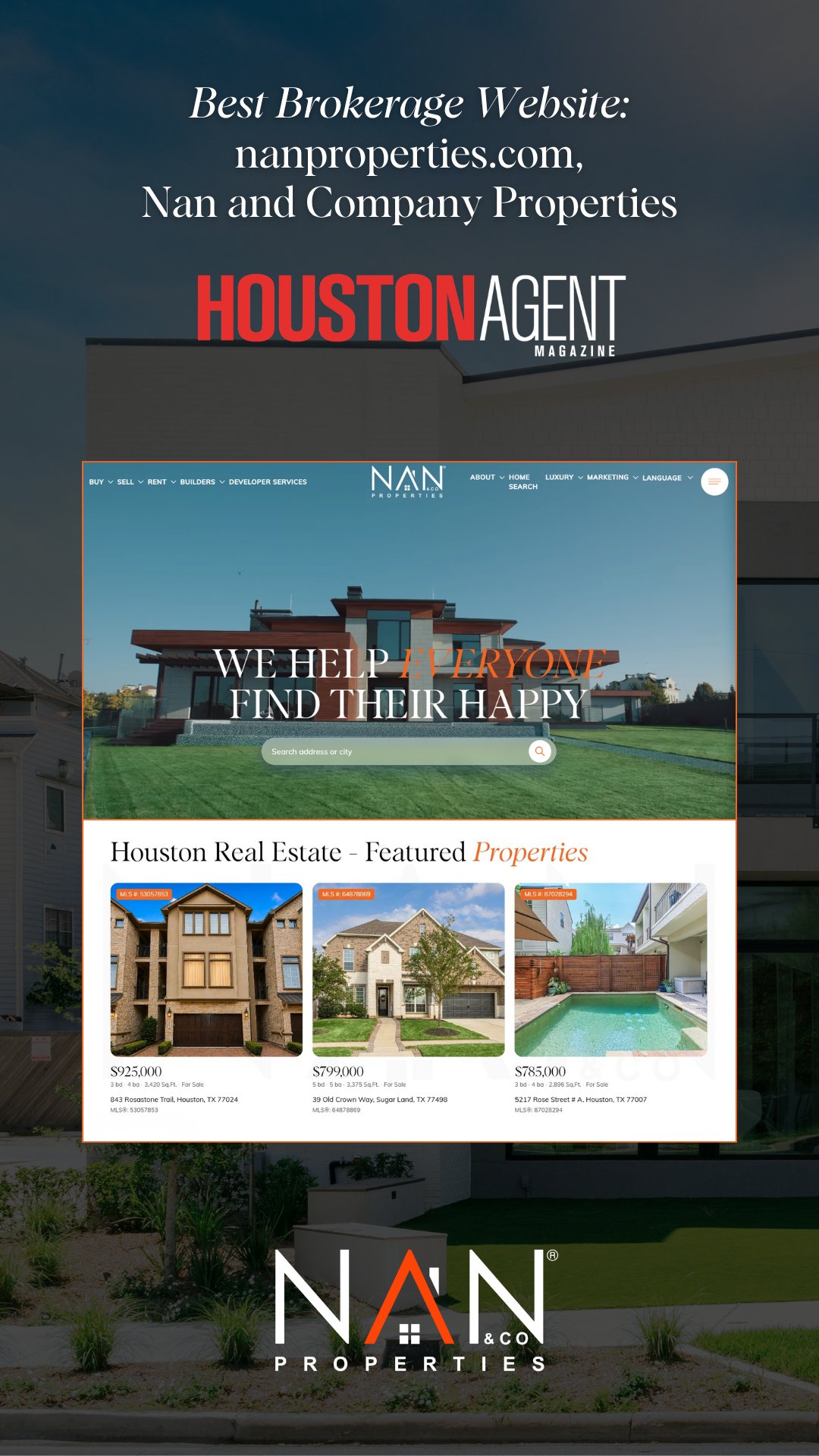 Best Brokerage Website: nanproperties.com, Nan and Company Properties