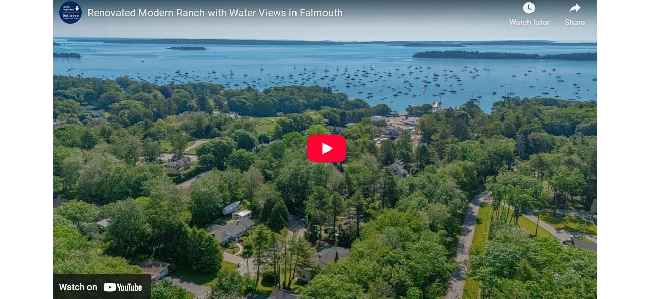 Renovated Modern Ranch with Water Views in Falmouth