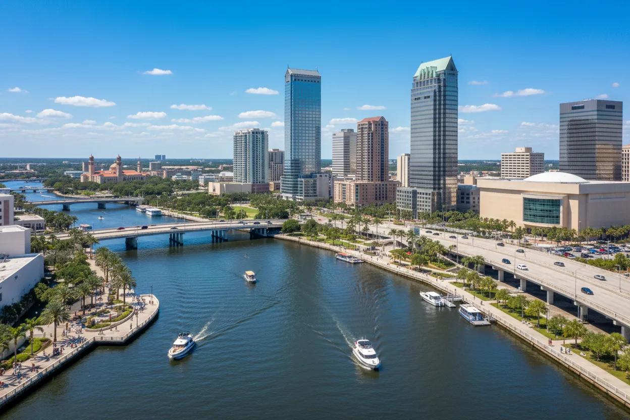 Tampa Riverwalk during Labor Day weekend in Tampa Bay 2026