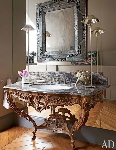 Repurposed Bathroom Vanity
