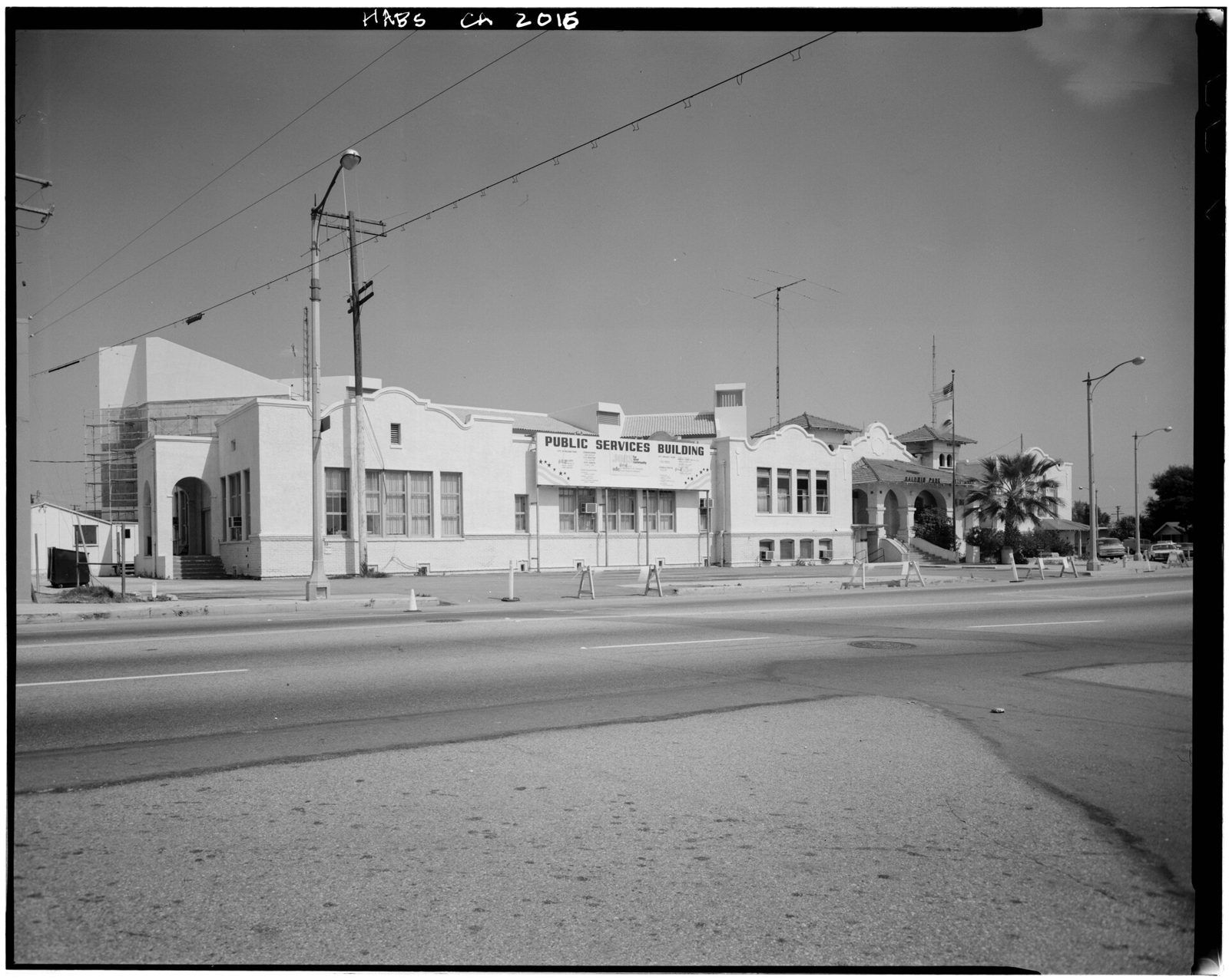 Historic Central School on Pacific Avenue in Baldwin Park, photographed May 2, 1978